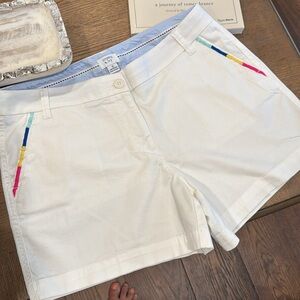 Crown & Ivy Classic White Shorts
